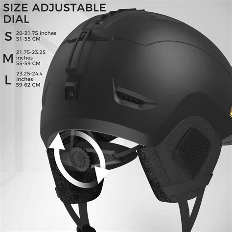Buy DBIO Ski Helmet, Snow Sports Helmet-Goggles Compatible，Snowboard ...
