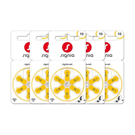 Signia Hearing Aid Batteries- Size 10- Pack of 30 Batteries- Hearstore ...