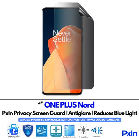 Privacy Screen Guard for ONE PLUS Nord Mobile | No.1