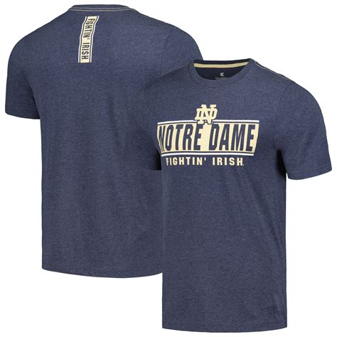Men's Colosseum Navy Notre Dame Fighting Irish No Problemo T-Shirt