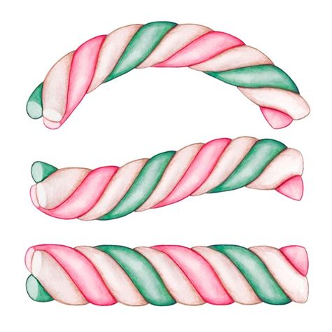 Doces fofos rodando marshmallow | Vetor Premium