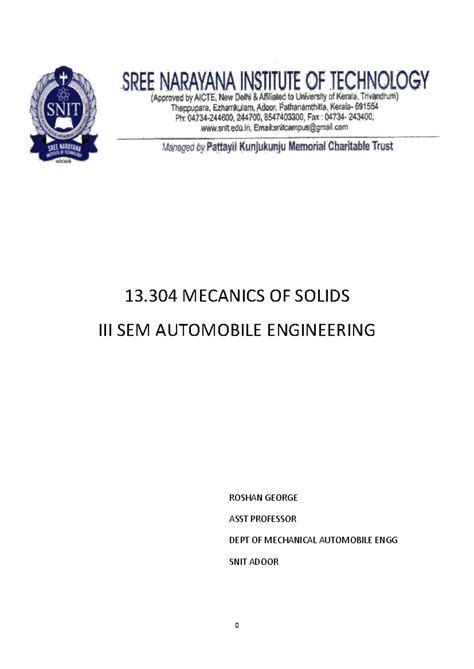 0 mos qb s3 auto NEW - MOS NOTES - 13 MECANICS OF SOLIDS III SEM ...