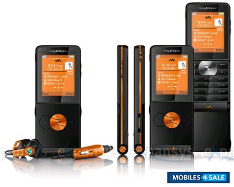 Black Orange Sony Ericsson W350i Picture 1. Mobile ID 9775. Mobile ...