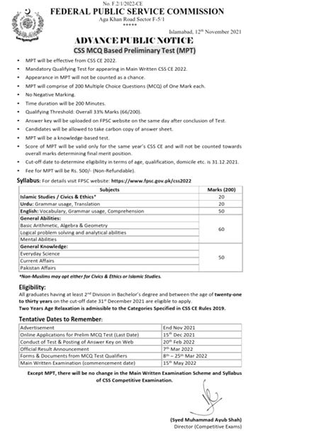 Image result for CSS Exam Application Form