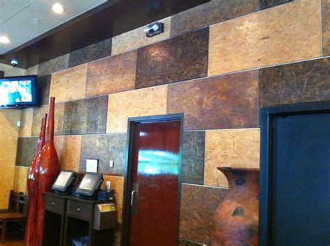 Stained and Cleared OSB Wall in Various Colors