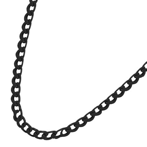 Buy Black Stainless Steel Flat Curb Polished Chain Online-Inox Jewelry ...