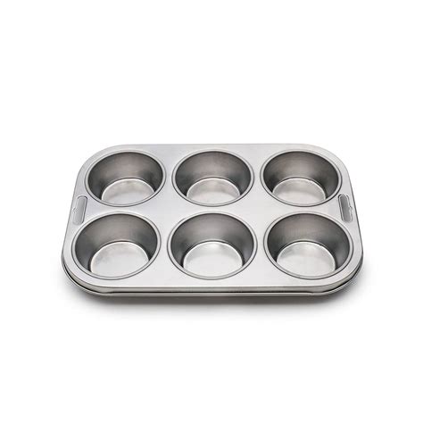 Muffin Pan - Stainless Steel (6 Cup) | Lehman's