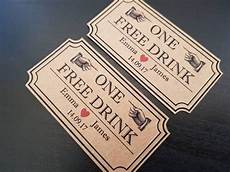 Wedding Tokens Ideas by Free Drinks Token Wedding Drinks Token One Free Drink Wedding Tokens Ideas