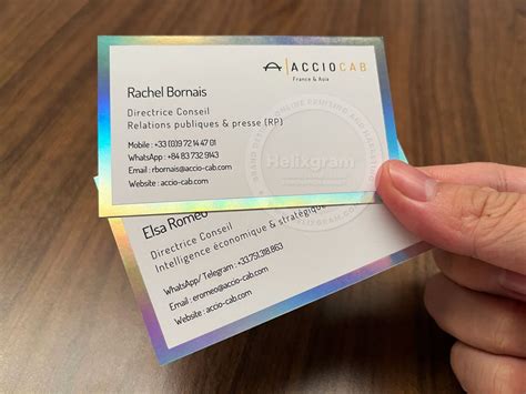 Holographic Foil Business Cards 的图像结果