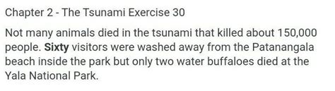 in the tsunami 150.000 people died. how meny animals died - Brainly.in
