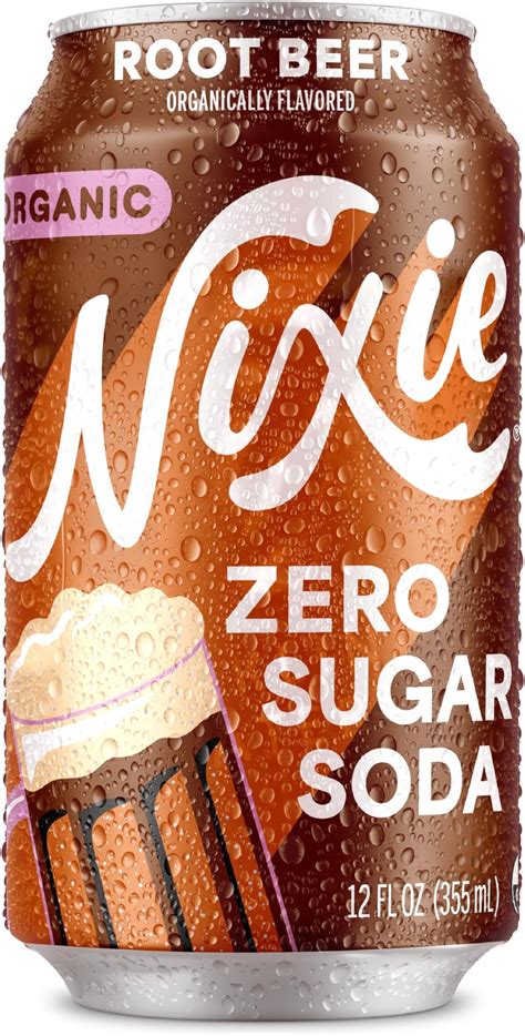Amazon.com : Nixie Organic Zero Sugar Soda, Root Beer, Organic, Non-GMO ...
