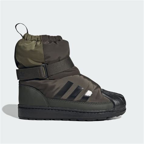 adidas Superstar 360 Winterized Boot Shoes Kids - Green | Free Shipping ...