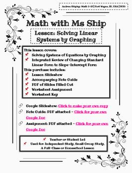 Image result for Extra Practice Graphing Linear Systems Lesson 1