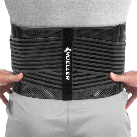 Mueller® 4-in-1 Lumbar Back Brace with Removable Hot/Cold Pack, Unisex