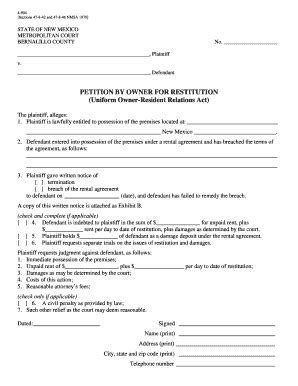 Fillable Online sections 47 8 42 and 47 8 46 nmsa 1978 form Fax Email ...