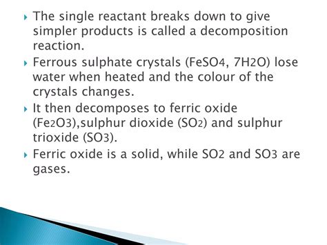 Class Of Ferrous Sulfate