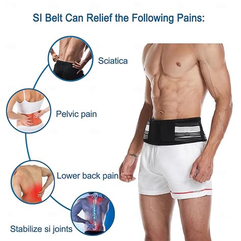 Sciatica Belt, Sacroiliac Hip Band for Men Women - Sciatic, Lower Back ...