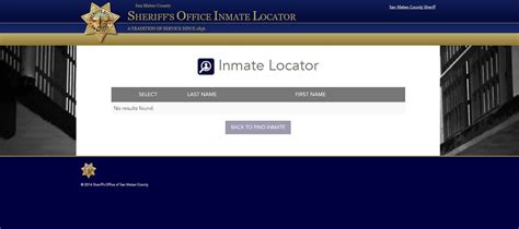 SF Inmate Locator 的图像结果