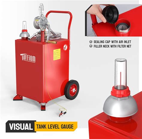TUFFIOM 20 Gallon Fuel Gas Caddy w/Wheels & Manual Philippines | Ubuy