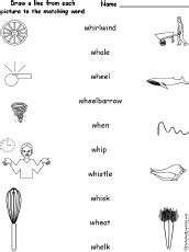 WH: Consonant Blend - Enchanted Learning Software