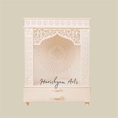 Corian Puja Temple Design For Home | Custom Corian Mandir Manufacturer