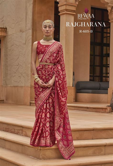 Rewaa Rajgharana Designer Banarasi Brasso Saree Collection