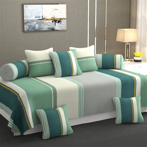 CHHILAKIYA Diwan Set Covers 8 Pieces,100% Pure Cotton Designer Printed ...