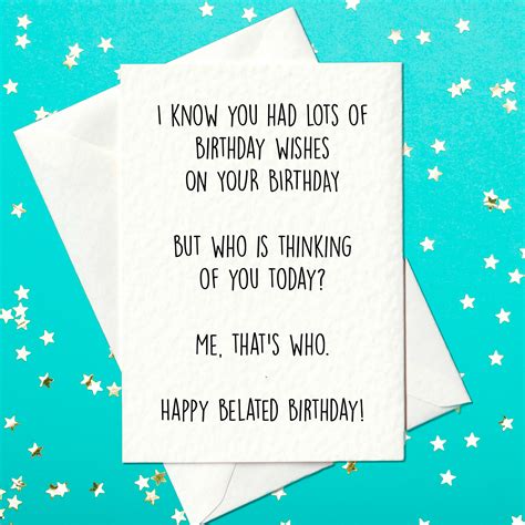Funny Belated Birthday Wishes Quotes Belated Birthday Wishes Stock