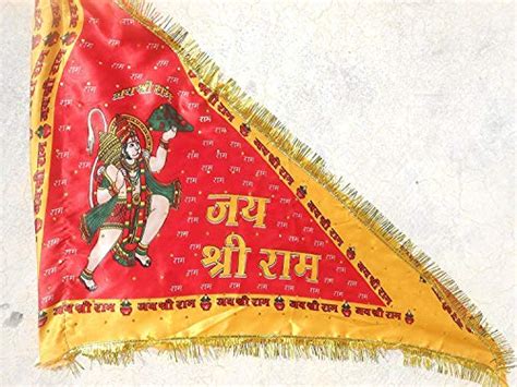 Buy Yashvin Hanuman Ji Flag Big Size for Home | Bajrangbali Temple Flag ...