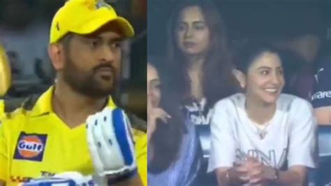 'They Love Him' Anushka Sharma Reacts To Crowd Chanting MS Dhoni's Name ...