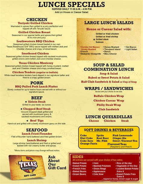 Texas Roadhouse Lunch Hours: Savor Midday Delights! - Experience fine ...