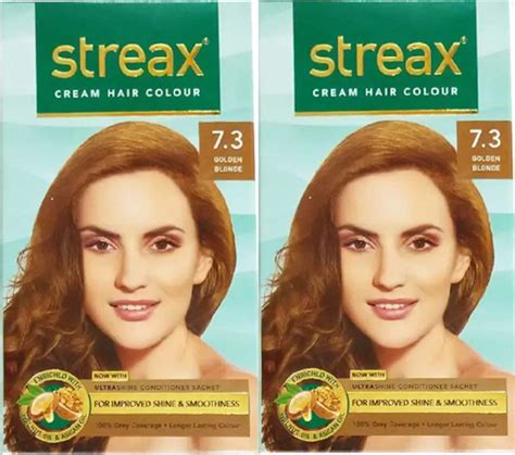 Buy Streax Cream Hair Color (Golden Blonde) (Pack of 2) Online at Low ...
