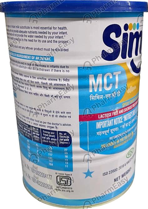 Buy SIMYL MCT TIN OF 400GM ORAL POWDER Online & Get Upto 60% OFF at ...