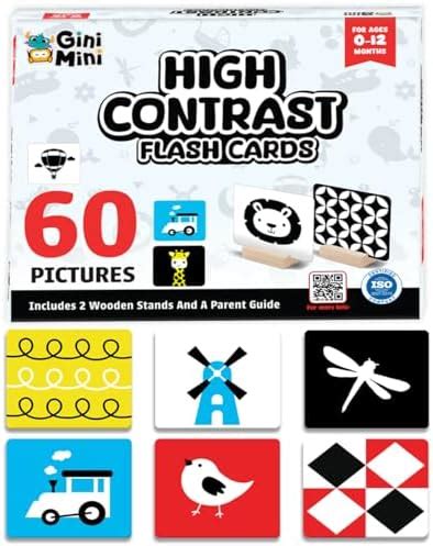 Buy GiniMini Large Cognitive_Skills Flash Cards for 0 to 12 Months ...
