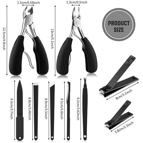 9-Piece Ingrown Toenail Tools Kit for Hard and Thick Nails - Nail ...