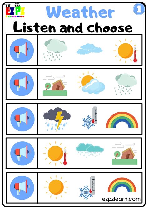 Image result for Weather Worksheets