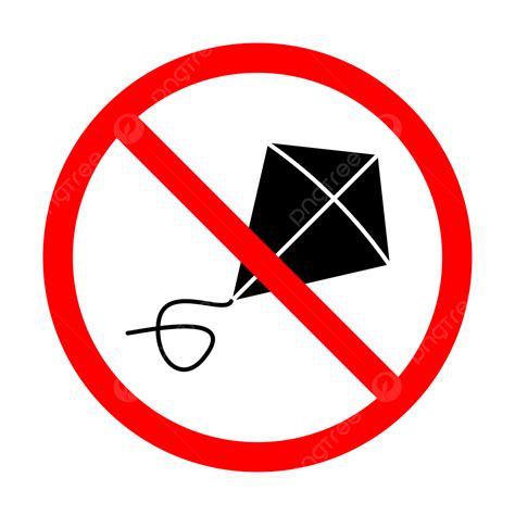 No Kite Flying Sign, No Flying Kites Sign, No Kite Flying, No Kite ...