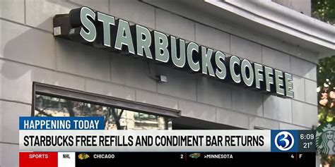 Starbucks brings back free refills, condiments bar