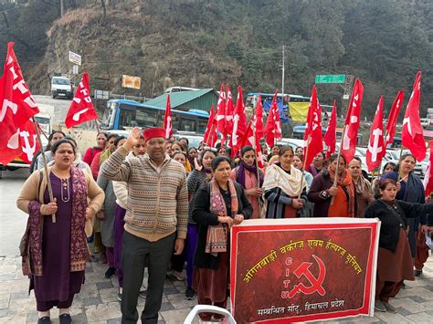 Anganwadi workers, helpers stage protest outside WCD directorate in ...