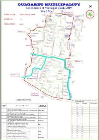 Oulgaret Municipality - Constituency Maps - Ward Maps - The Union ...