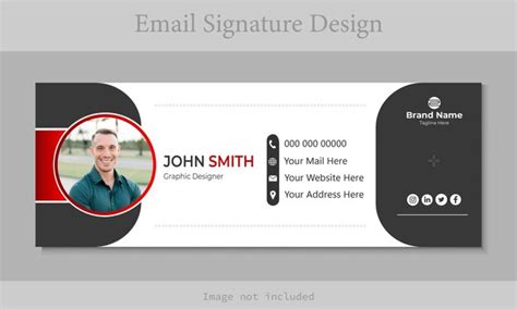 Image result for Email Signature Layout Rectangular Logo