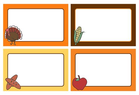 Thanksgiving Food Label Template - 12 Free PDF Printables | Printablee