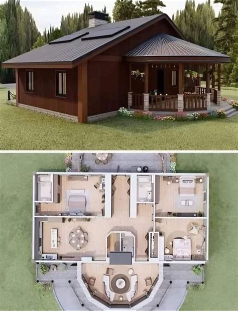 Épinglé par Tangmo P sur บ้านในสวน en 2025 | Maison sims, Plan maison ...