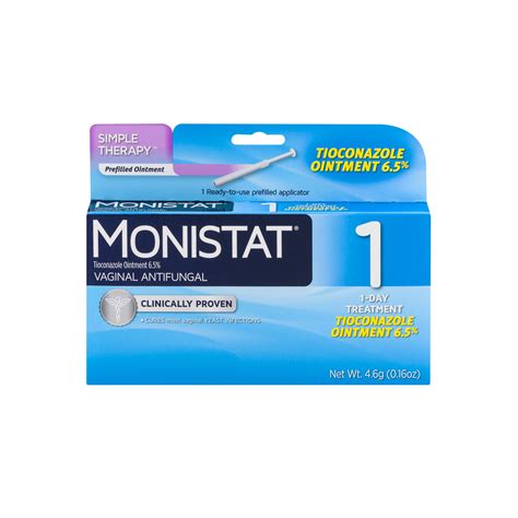 Monistat 1-Dose Yeast Infection Treatment, 1 Prefilled Tioconazole ...