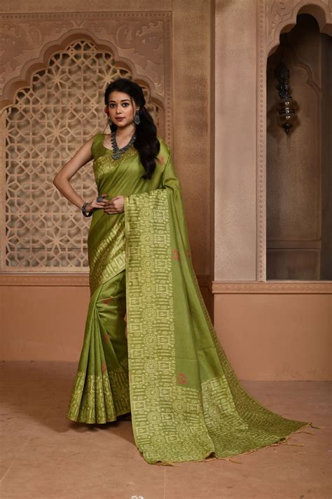 Sc Flora 101 Banglori Handloom Raw Silk Indian Wedding Saree
