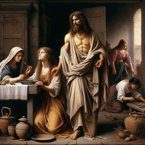 Jesus with Mary and | Bible Art