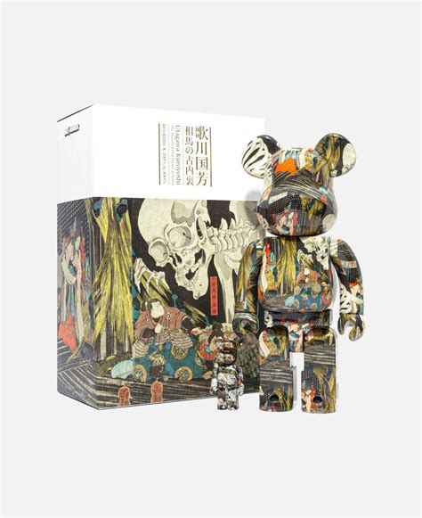 BE@RBRICK UTAGAWA KUNIYOSHI THE HAUNTED OLD PALACE AT SOMA 100%+400% ...