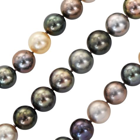 12mm South sea Pearl 18K Gold Clasp 29 Inches Necklace For Sale at ...