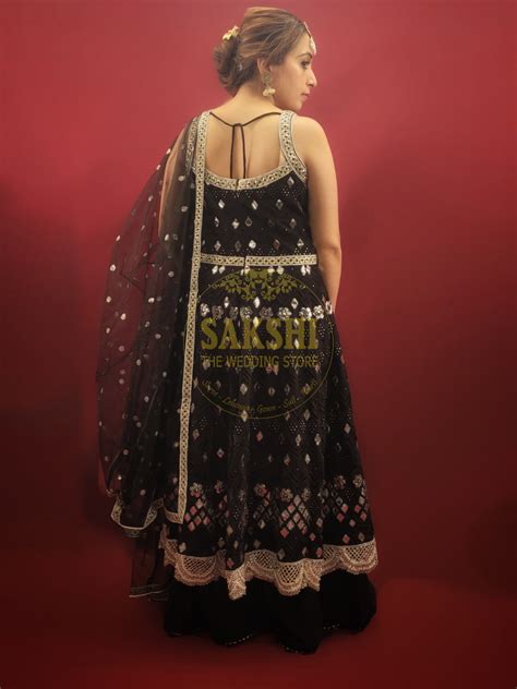 Indian Ethnic Anarkali Suit with Sharara – SAKSHI - The Wedding Store