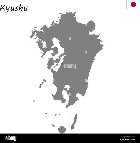 High Quality map of Kyushu is a region of Japan Stock Vector Image & Art - Alamy